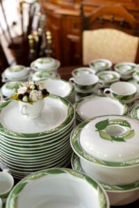 high-angle-crockery-arrangement-antique-store